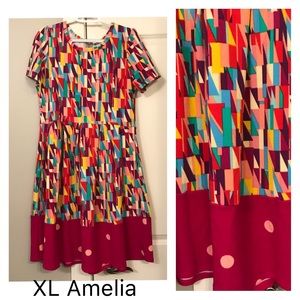 LuLaRoe XL “dipped” Amelia